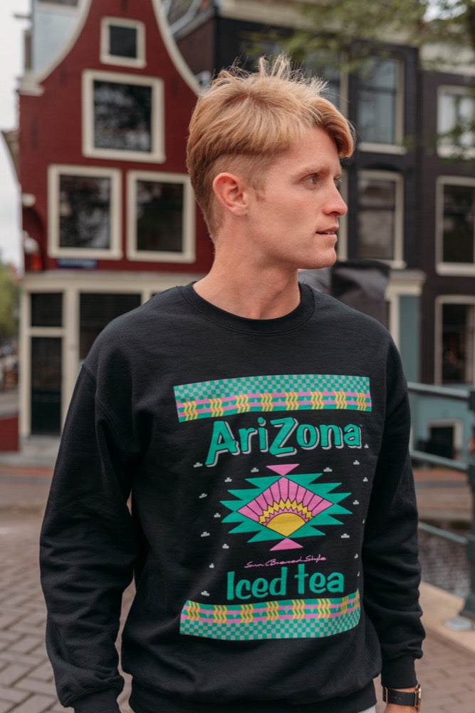 LEMON TEA LONG SLEEVE T-SHIRT BLACK