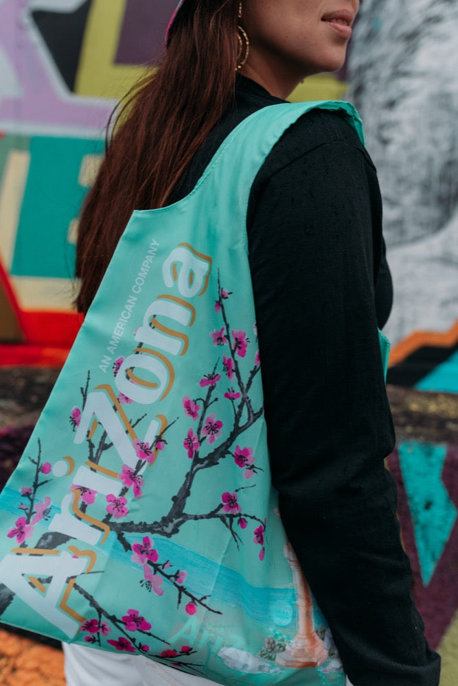 BLOSSOM NYLON TOTE BAG