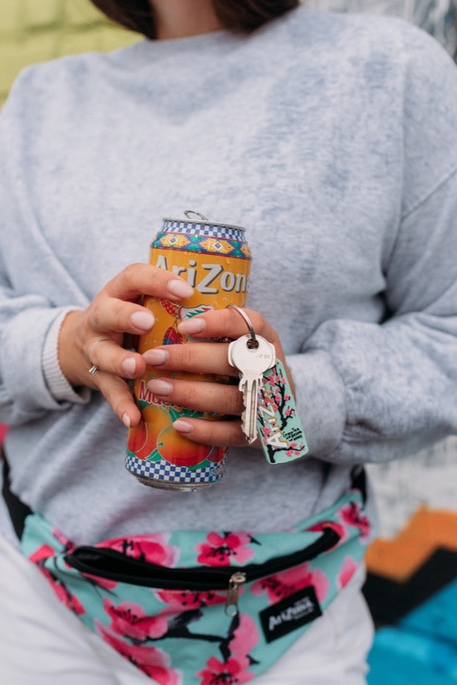 Green Tea Can Keychain