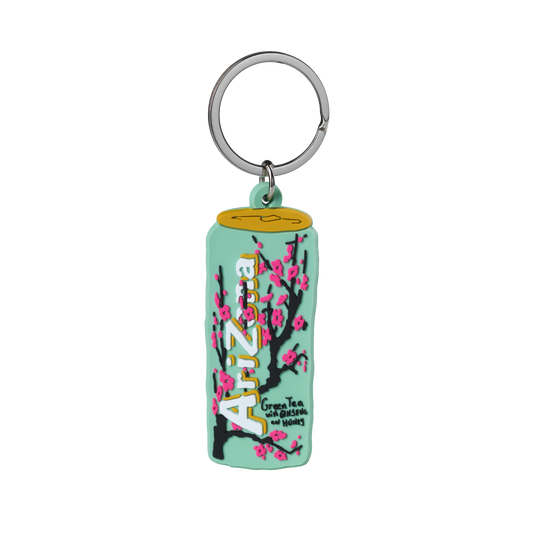 Green Tea Can Keychain